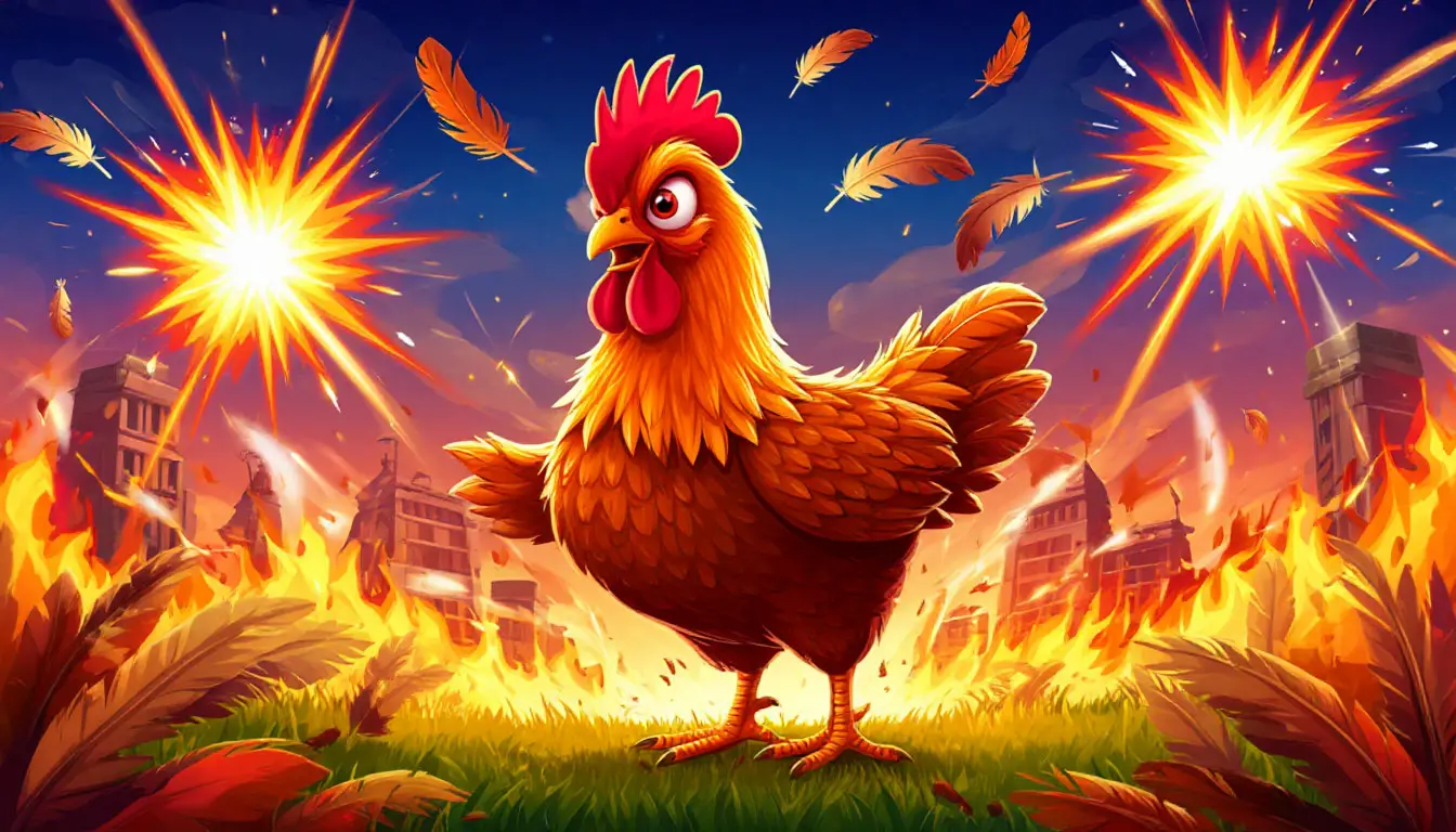Chicken Explosion Background