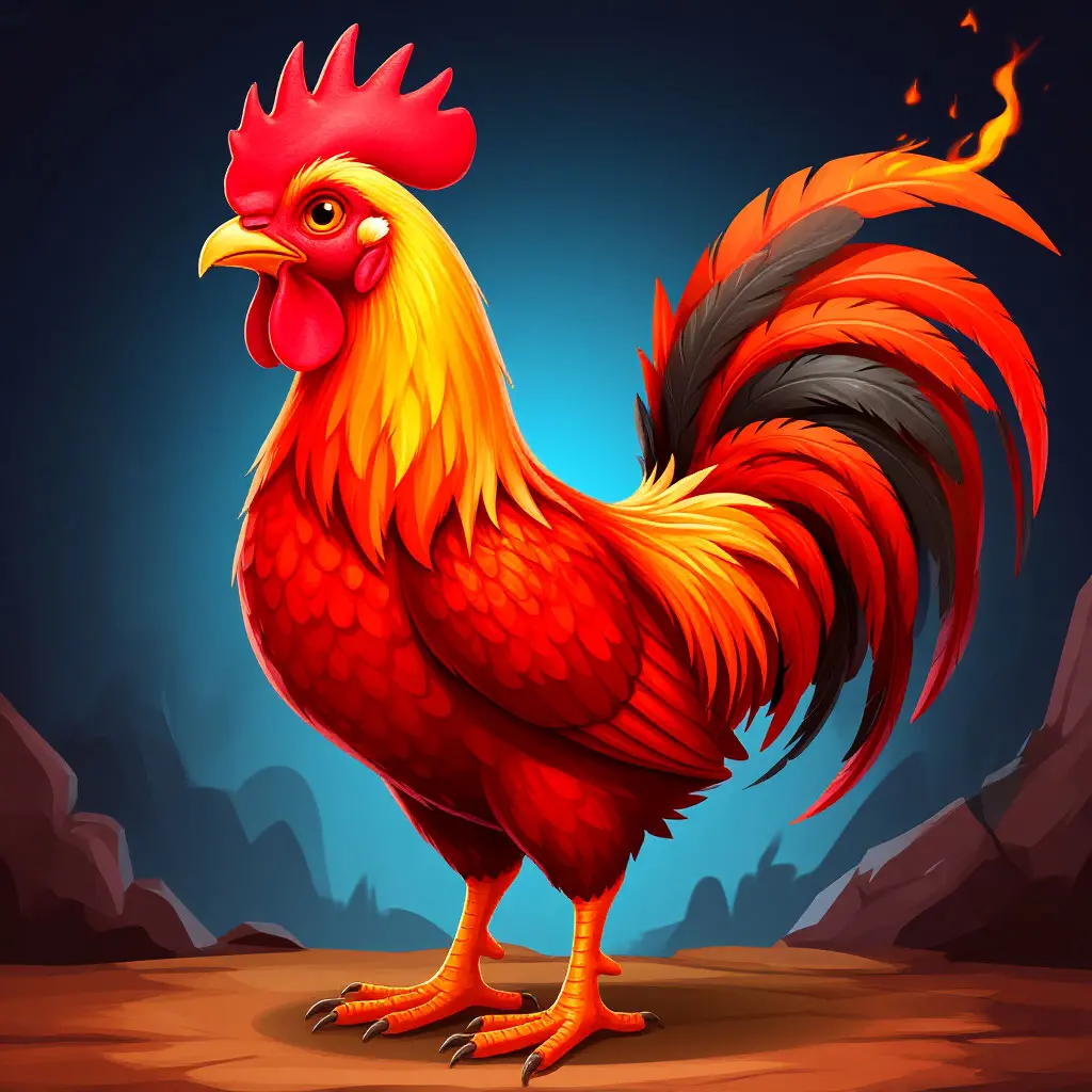 Fiery Rooster Skin